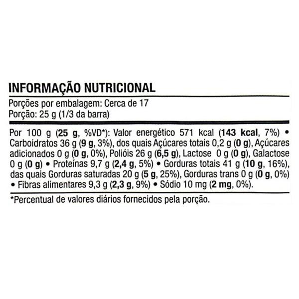 Imagem de Chocolate Dark 60% Cacau Zera Adição De Açúcares Mix De Nuts 6 Unidades De 70g Cada Vitao