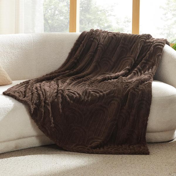 Imagem de Chocolate de fondue Throw Bedsure Flannel Fleece 130 x 150 cm