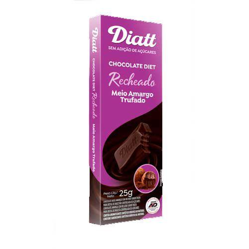Chocolate diatt meio amargo trufado diatt unidade de 25g Imagem de Chocolate diatt meio amargo trufado diatt unidade de 25g