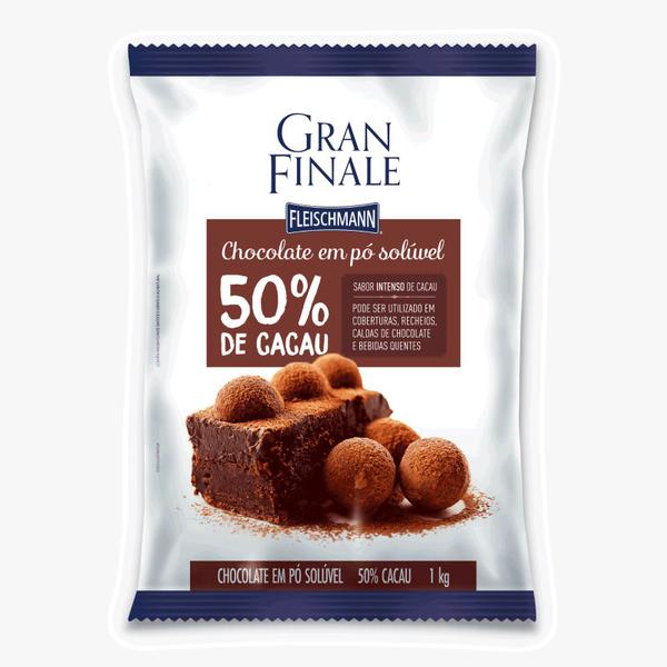 Chocolate Em Pó 50% 1kg - Gran Finale Imagem de Chocolate Em Pó 50% 1kg - Gran Finale