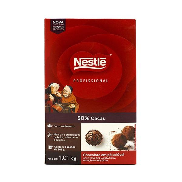 Chocolate em Pó 50% Cacau Dois Frades Nestlé 1,01Kg Imagem de Chocolate em Pó 50% Cacau Dois Frades Nestlé 1,01Kg