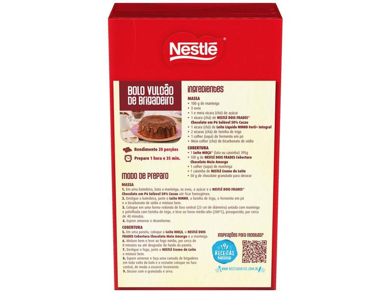 Chocolate em Pó 50% Cacau Nestlé Dois Frades - 200g Imagem de Chocolate em Pó 50% Cacau Nestlé Dois Frades - 200g