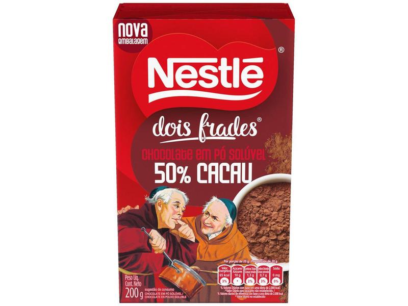 Imagem de Chocolate em Pó 50% Cacau Nestlé Dois Frades - 200g