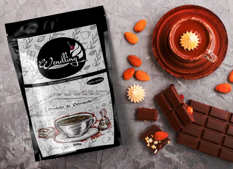 Chocolate em Pó Cremoso 200gr - Wendling Imagem de Chocolate em Pó Cremoso 200gr