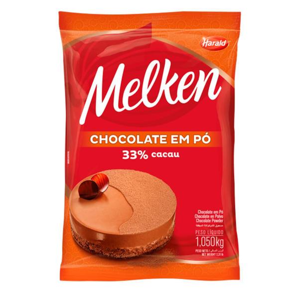 Chocolate Em Pó De Cacau 33% Melken 1,01 Kg Harald - Macrozao Imagem de Chocolate Em Pó De Cacau 33% Melken 1,01 Kg Harald
