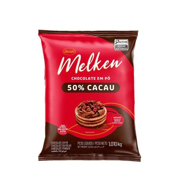 Chocolate Em Pó Melken 50% Cacau 1,010kg Harald Imagem de Chocolate Em Pó Melken 50% Cacau 1,010kg Harald