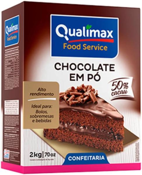 Imagem de Chocolate em Pó Qualimax 50% Cacau Caixeta com 2kg