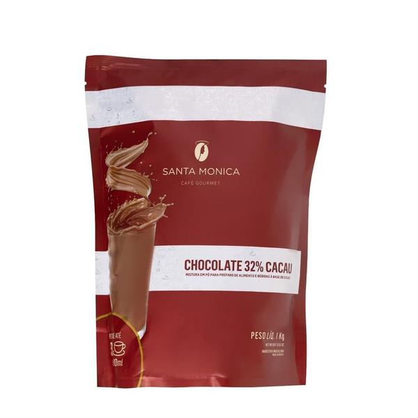 Chocolate Em Pó Santa Mônica 32% Cacau 1Kg - Santa Monica Imagem de Chocolate Em Pó Santa Mônica 32% Cacau 1Kg