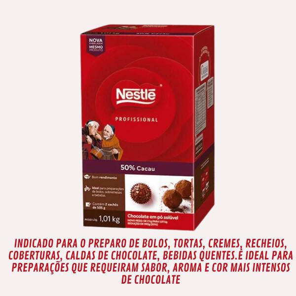 Imagem de Chocolate Em Pó Solúvel Dois Frades 50% Nestlé 1kg