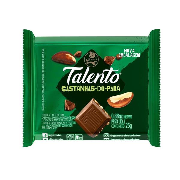 Imagem de Chocolate Garoto Talento Castanha do Pará 25g