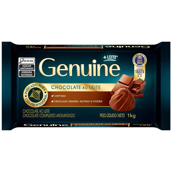 Imagem de Chocolate Genuine ao Leite barra 1kg
