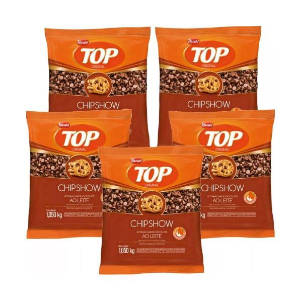 Chocolate gotas forneável chipshow harald 5kg - Imagem de Chocolate gotas forneável chipshow harald 5kg -