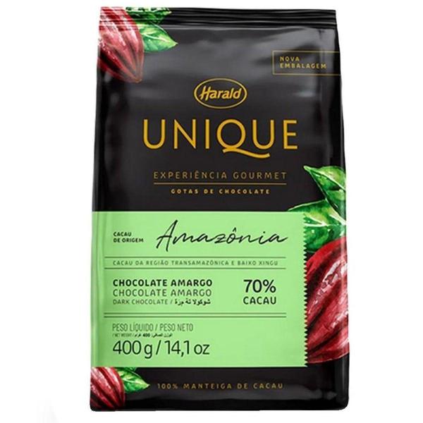 Imagem de Chocolate Harald Unique Gotas 400g Amargo