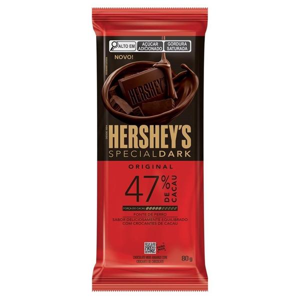 Imagem de Chocolate Hershey's Special Dark 47% Cacau 80g - Embalagem com 17 Unidades