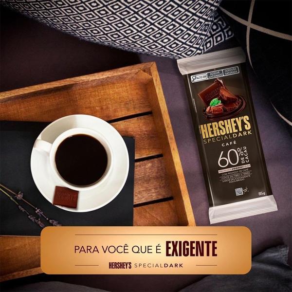 Chocolate Hershey's Special Dark Café Crocante 85g - Embalagem com 17 Unidades - Hersheys Imagem de Chocolate Hershey's Special Dark Café Crocante 85g - Embalagem com 17 Unidades