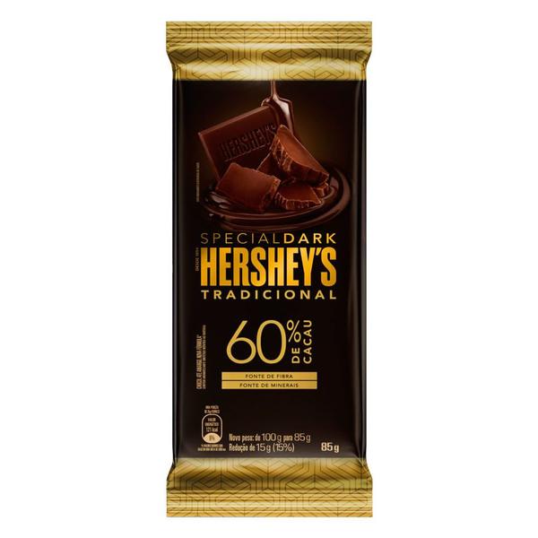 Chocolate Hershey's Special Dark Tradicional 85g - Hersheys Imagem de Chocolate Hershey's Special Dark Tradicional 85g