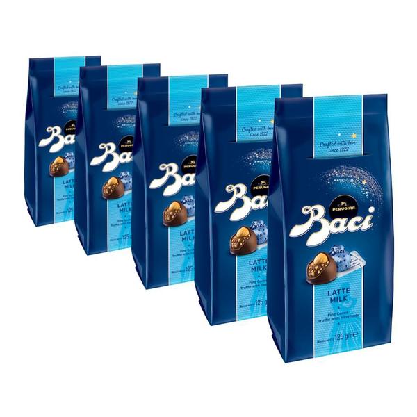 Imagem de Chocolate Italiano Baci Perugina Bombom Leite 5 Caixas 125g