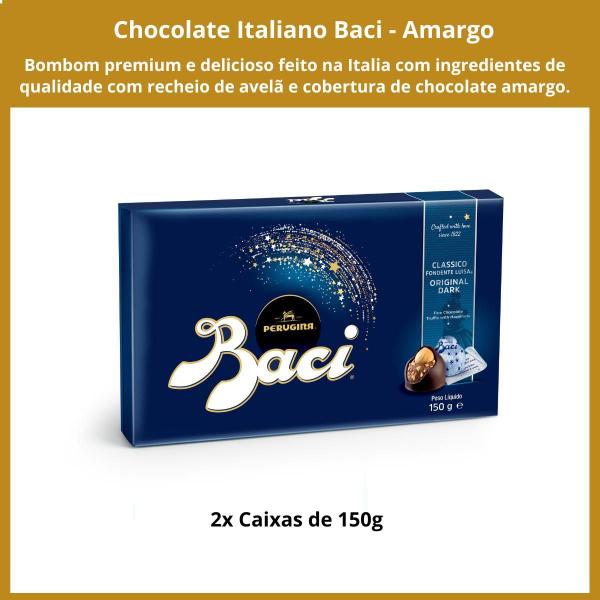 Imagem de Chocolate Italiano Bombom Amargo Baci 2 Caixas 150G