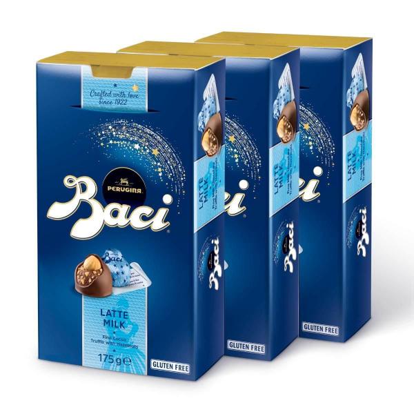 Imagem de Chocolate Italiano Bombom Leite Baci Perugina 3 Caixas 175G