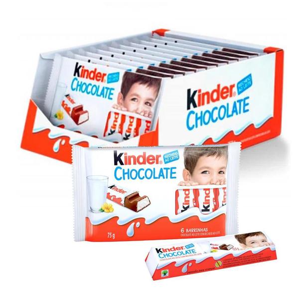 Imagem de Chocolate Kinder, 1 Caixa com 60 Barrinhas