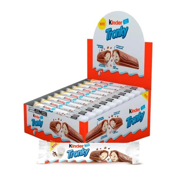 Chocolate Kinder Tronky, Caixa com 48 Pacotes de 18g Imagem de Chocolate Kinder Tronky, Caixa com 48 Pacotes de 18g