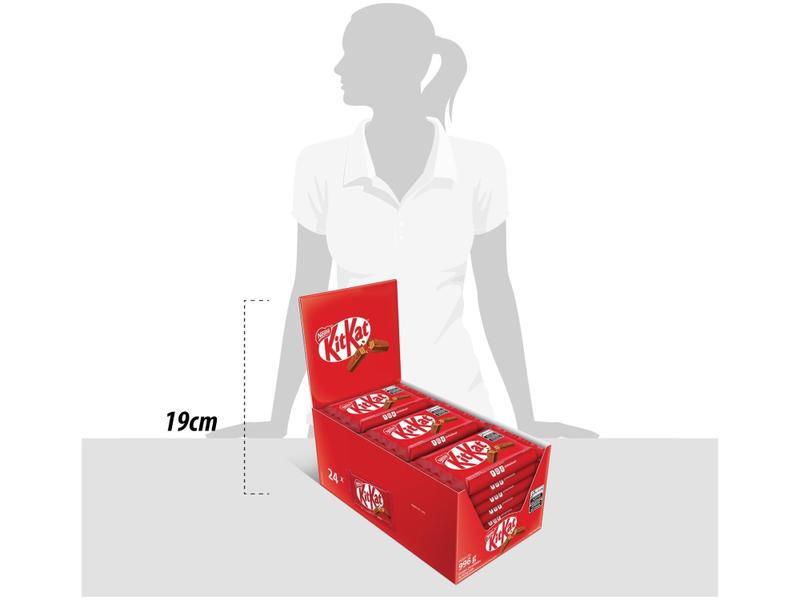 Imagem de Chocolate Kit Kat ao Leite - 24 Unidades Nestlé