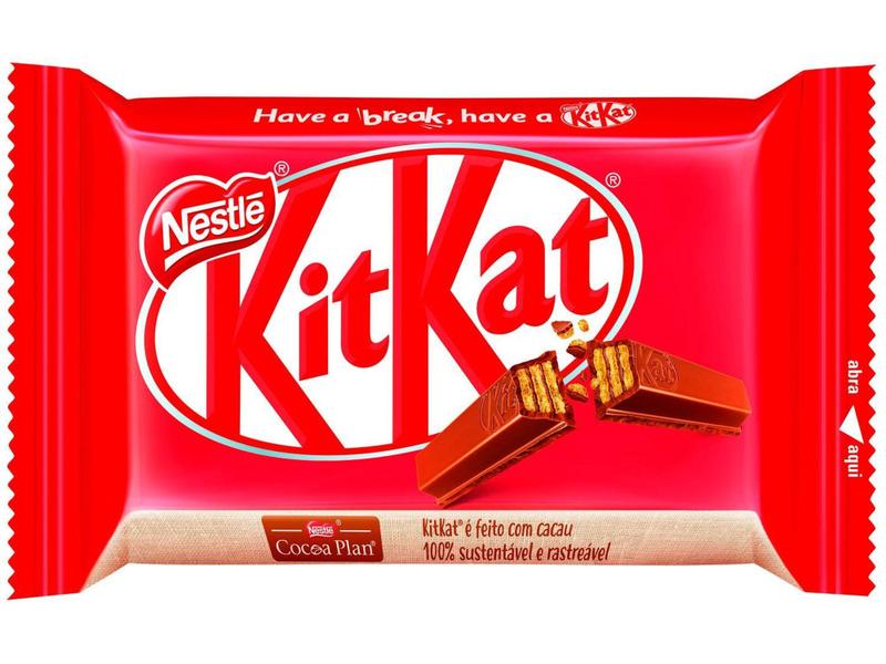 Imagem de Chocolate Kit Kat ao Leite - 24 Unidades Nestlé