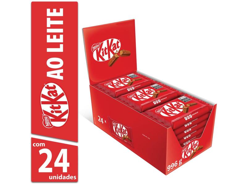 Imagem de Chocolate Kit Kat ao Leite - 24 Unidades Nestlé