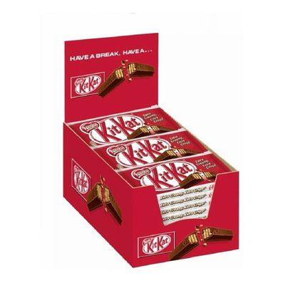 Chocolate Kit Kat Ao Leite 41,5g Caixa C/24 Unidades -nestlé Imagem de Chocolate Kit Kat Ao Leite 41,5g Caixa C/24 Unidades -nestlé