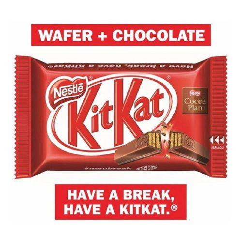 Chocolate Kit Kat Ao Leite 41,5g Caixa C/24 Unidades -nestlé Imagem de Chocolate Kit Kat Ao Leite 41,5g Caixa C/24 Unidades -nestlé