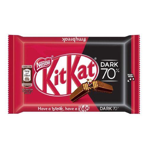 Chocolate Kit Kat Dark 41,5g Caixa C/24 Unidades - Nestlé Imagem de Chocolate Kit Kat Dark 41,5g Caixa C/24 Unidades - Nestlé
