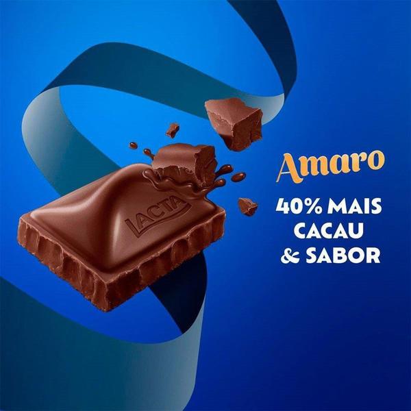 Imagem de Chocolate Lacta Amaro 80g Embalagem com 17 Unidades