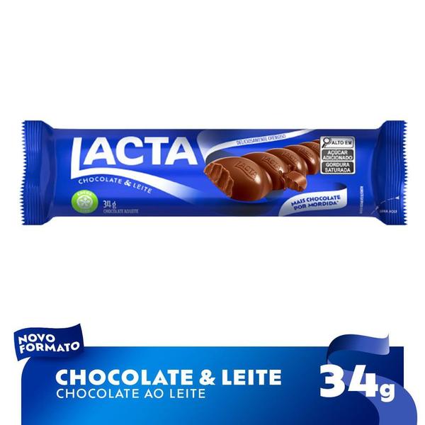 Imagem de Chocolate Lacta ao leite 34g