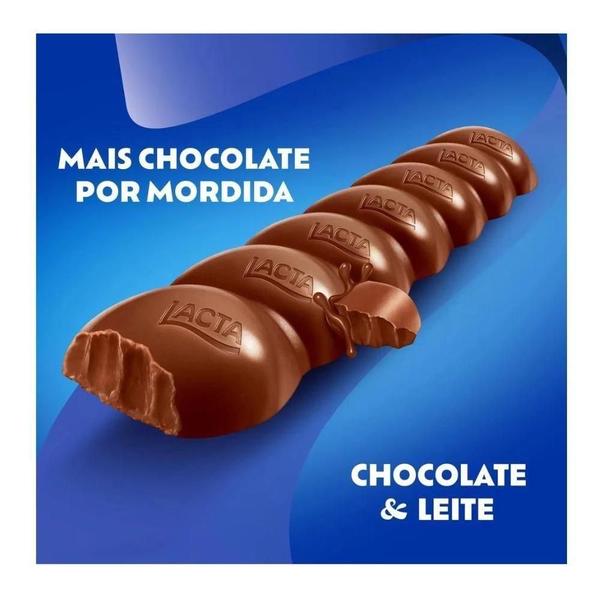 Imagem de Chocolate Lacta Ao Leite Individual Kit 10 Unidades De 34G