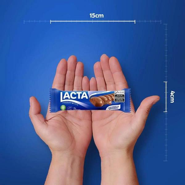 Imagem de Chocolate Lacta Ao Leite Individual Kit 12 Unidades De 34G