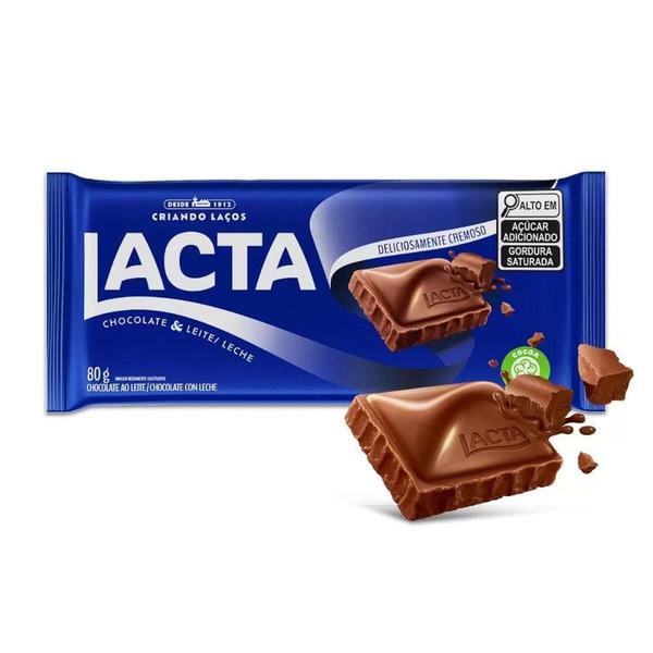 Imagem de Chocolate Lacta Ao Leite Lacta Barra 80G