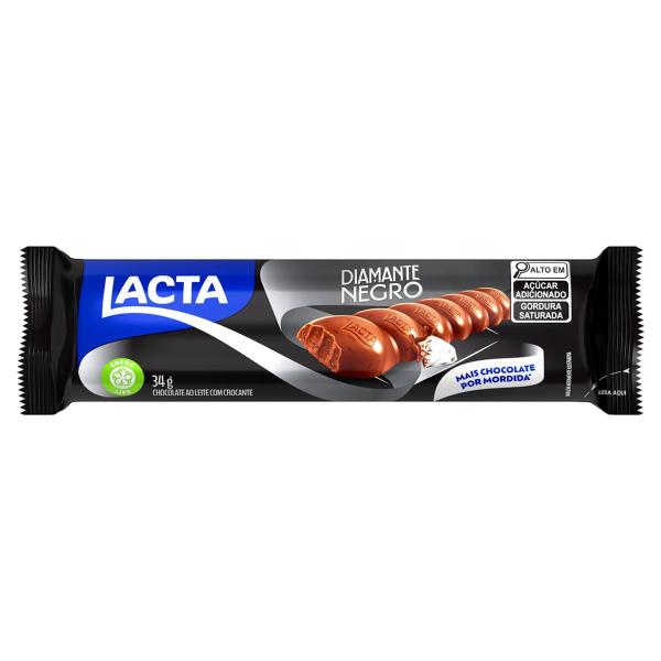 Chocolate Lacta Diamante Negro 34g Imagem de Chocolate Lacta Diamante Negro 34g