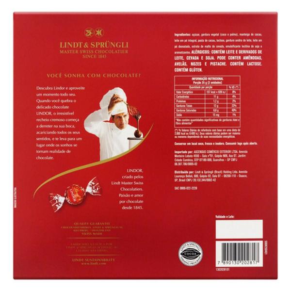 Imagem de Chocolate Lindor Ao Leite Lindt 112G (2 Unidades)