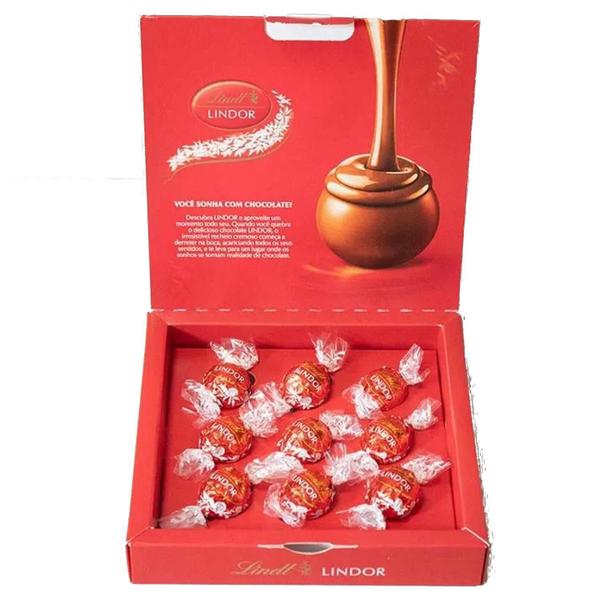 Imagem de Chocolate Lindor Ao Leite Lindt 112G (3 Unidades)