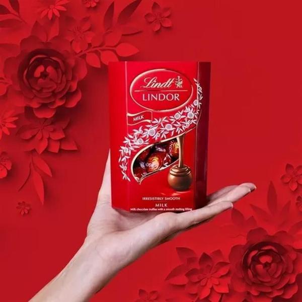 Imagem de Chocolate Lindor Ao Leite Lindt 200G (3 Caixas)