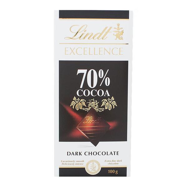 Chocolate Lindt Excellence 70% Cocoa Dark com 100g Imagem de Chocolate Lindt Excellence 70% Cocoa Dark com 100g