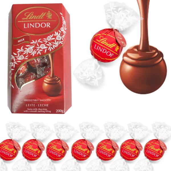 Imagem de Chocolate Lindt Lindor 200g Bombom Swiss Milk