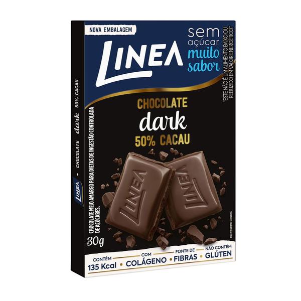 Imagem de Chocolate Linea Sucralose Zero Açúcar Meio Amargo com 30g