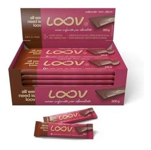 Imagem de Chocolate Loov Ao Leite De Coco Chocolife Com 12 Unidades