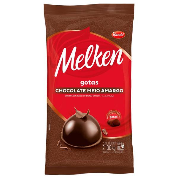 Imagem de Chocolate melken gotas meio amargo 2.100kg - harald