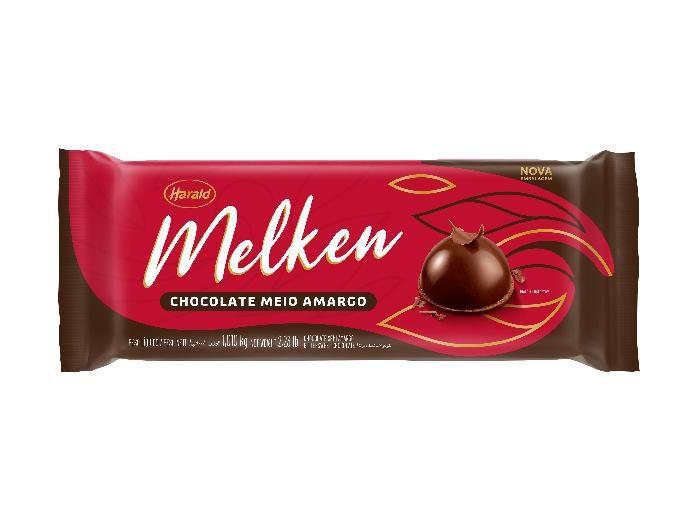 Imagem de Chocolate Melken Meio Amargo Barra 1kg Harald