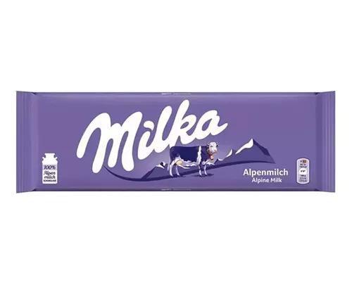 Chocolate milka alpenmilch alpine milk 270g Imagem de Chocolate milka alpenmilch alpine milk 270g