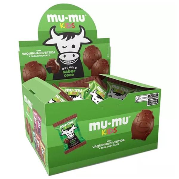 Imagem de Chocolate Mu Mu Kids Sabor Coco 24un 15,6g