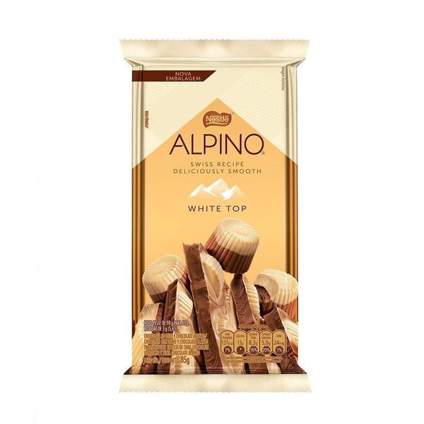 Imagem de Chocolate Nestlé Alpino Nevado 85g - Embalagem com 14 Unidades