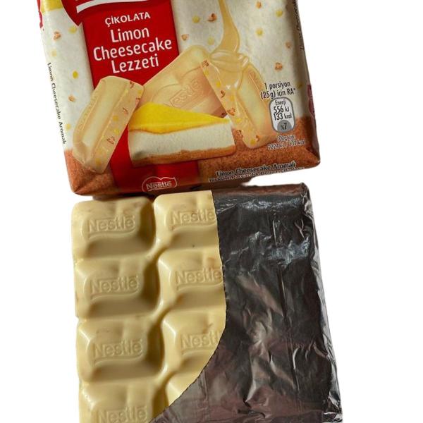 Chocolate Nestle Barra Cheesecake Limão Biscoito 60g (6 Un) Imagem de Chocolate Nestle Barra Cheesecake Limão Biscoito 60g (6 Un)
